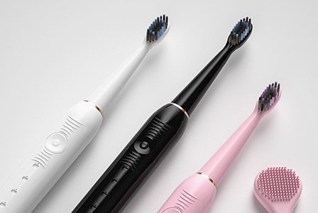 2-in-1 Electric Toothbrush & Facial Cleansing Brush
