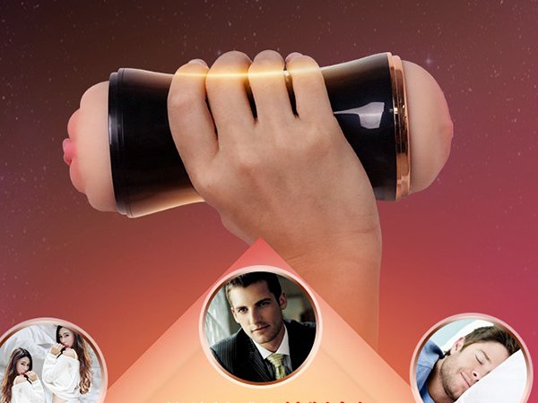 Double Channel Male Masturbator Cup