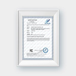 FCC certificate